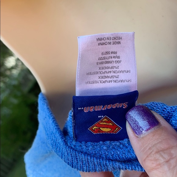 DC COMICS “SUPERMAN” long-sleeved light sweater LG - Picture 4 of 6